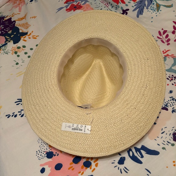 Madewell WIDE-BRIM STRAW FEDORA hat - DRIED STRAW - Picture 4 of 4